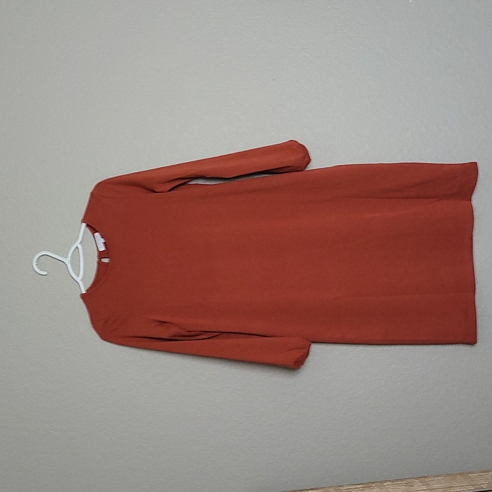 Orange Midi Dress